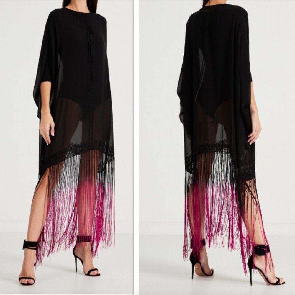 Agent Provocateur Black and Pink Swim Coverup
